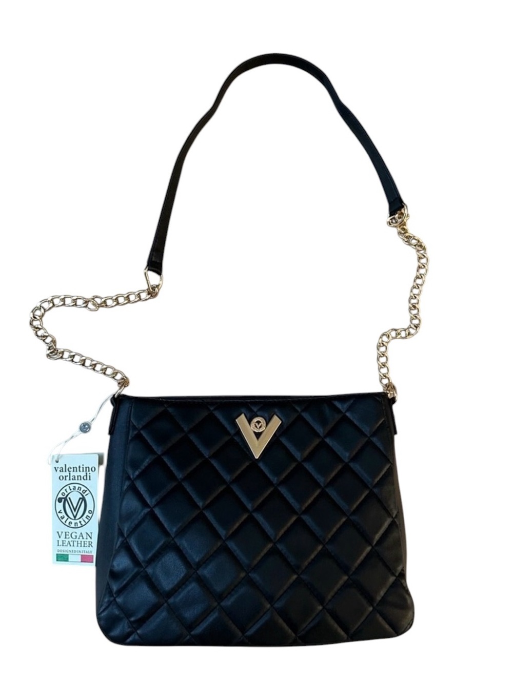 NWT Valentino Orlandi Quilted Crossbody Bag